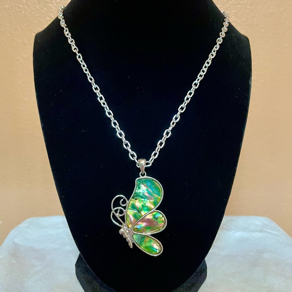“Abalone Emergence” handcrafted necklace